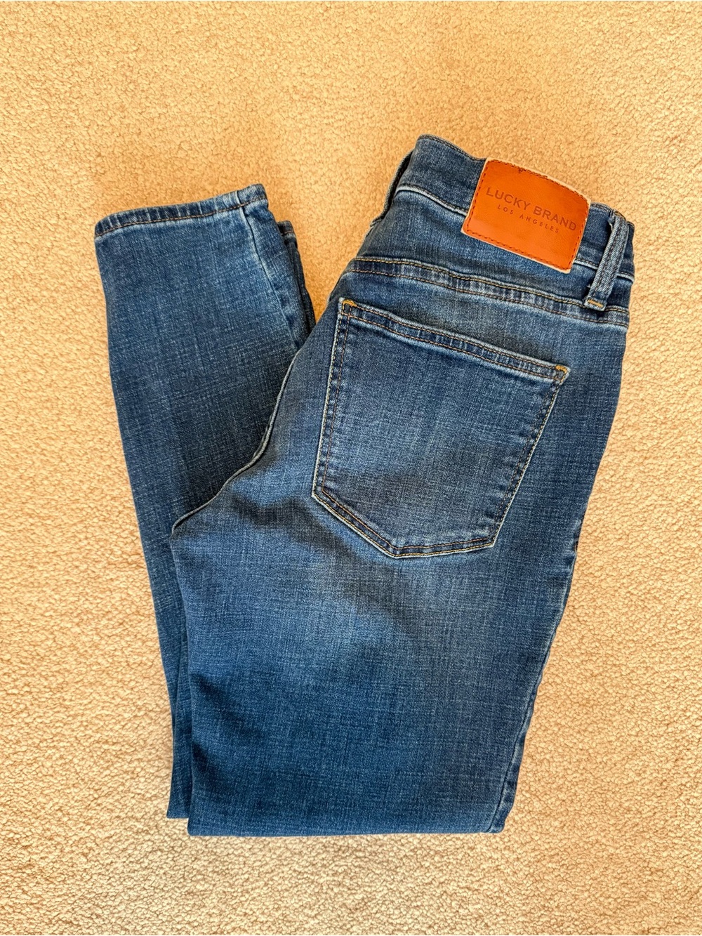 Lucky Brand Ava Mid Rise Crop Women's Blue Denim Jeans 6/28